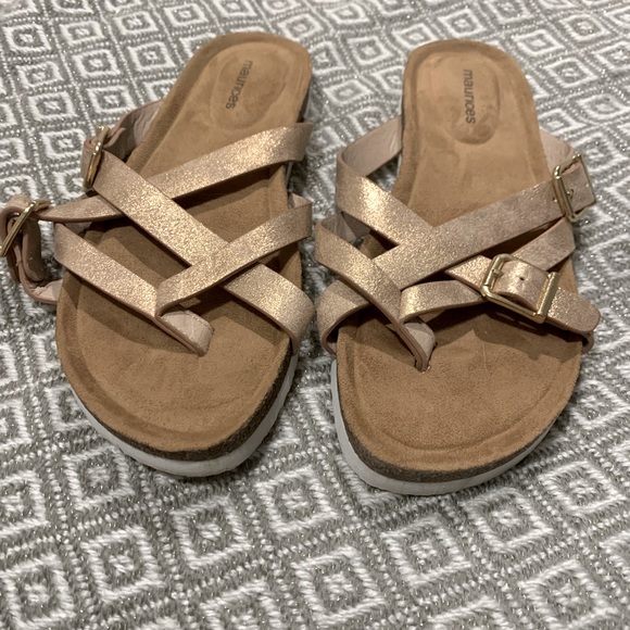 Maurices Rose Gold Cork Sandals - Picture 3 of 7